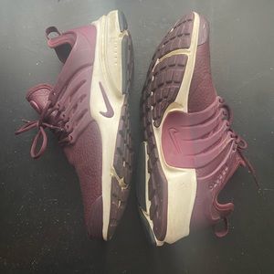 Nike Presto in Maroon Leather- Women’s Size 9